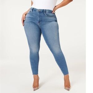 NWT Good American Good Legs High Rise Skinny Sculpting Blue Jeans Sz 24  47.5